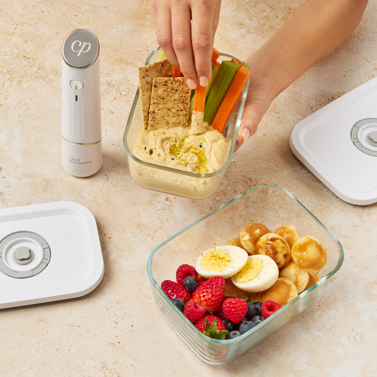 Chef Preserve Compact Vacuum Sealer Meal Prep Bundle