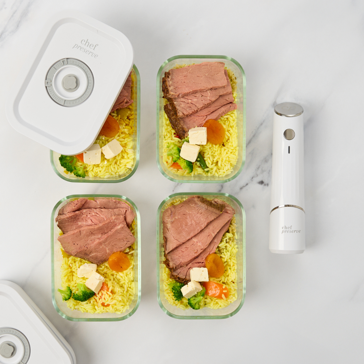 Chef Preserve Compact Vacuum Sealer Meal Prep Bundle